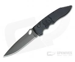 Piranha P10 Predator Tactical PVD S30V Black Button Lock Automatic