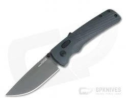 SOG Flash AT Urban Grey Plain PVD D2 AT-XR Lock Assisted Folder 11-18-05-57
