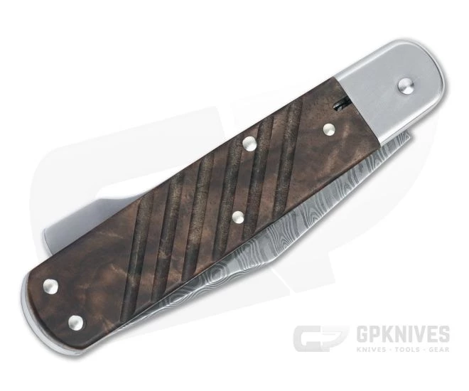 Boker Solingen 98k Nichols Damascus Walnut Lock Back Folder 110715DAM 4 Boker Solingen 98k Nichols Damascus Walnut Lock Back Folder 110715DAM - Image 2