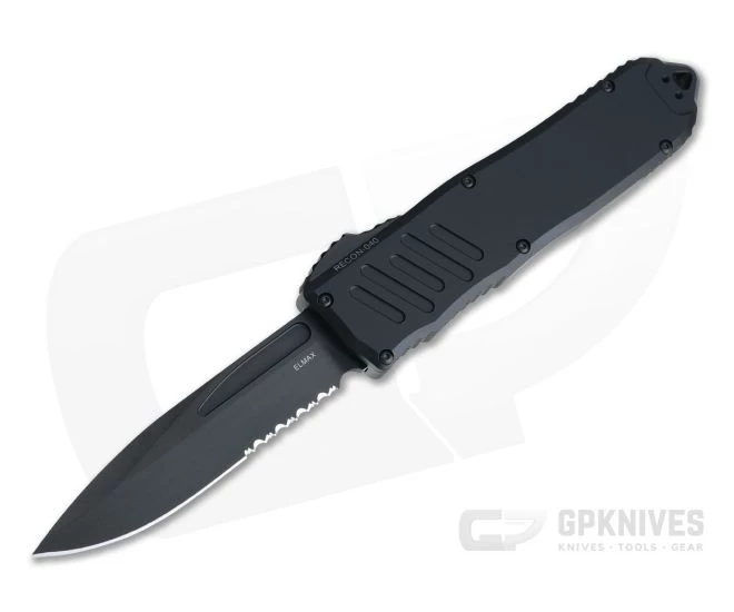 Guardian Tactical Recon-040 Black Tactical Elmax Serrated Single Edge D/A OTF Automatic 113112 3 Guardian Tactical Recon-040 Black Tactical Elmax Serrated Single Edge D/A OTF Automatic 113112