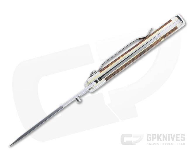 Case Kickstart TrapperLock Smooth Autumn Maple Burl Wood Liner Lock Folder 11544 5 Case Kickstart TrapperLock Smooth Autumn Maple Burl Wood Liner Lock Folder 11544 - Image 3