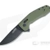 SOG TAC XR Black Plain D2 OD Green G10 XR Lock Flipper 12-38-02-57 -EDC (Every Day Carry) Shop 12 38 02 57 1