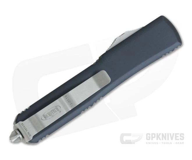 Microtech Ultratech Stonewashed M390 Bayonet OTF Automatic Knife 120-10 4 Microtech Ultratech Stonewashed M390 Bayonet OTF Automatic Knife 120-10 - Image 2