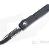 Microtech Ultratech S/E Tactical Partial Serrated M390 Black Drop Point OTF Automatic 121-2T -EDC (Every Day Carry) Shop 121 2t m390