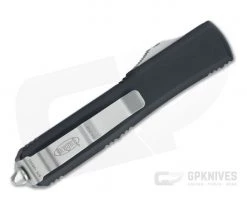 Microtech Ultratech S/E Satin Part Serrated M390 Drop Point OTF Automatic Knife 121-5 -EDC (Every Day Carry) Shop 121 5 m390 2