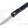 Microtech Ultratech Stonewashed M390 Part Serrated Double Edge OTF Automatic Knife 122-11 -EDC (Every Day Carry) Shop 122 11 m390