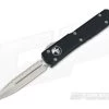Microtech Ultratech D/E Satin Full Serrated M390 Double Edge OTF Automatic 122-6 -EDC (Every Day Carry) Shop 122 6 m390 3