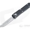 Microtech Ultratech T/E Tanto Stonewashed Full Serrated M390 OTF Automatic Knife 123-12