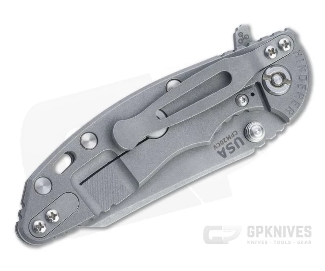 Hinderer XM-18 3" Wharncliffe 20CV OD Green G10 Working Finish Tri-Way Pivot Flipper 1281 4 Hinderer XM-18 3" Wharncliffe 20CV OD Green G10 Working Finish Tri-Way Pivot Flipper 1281 - Image 2