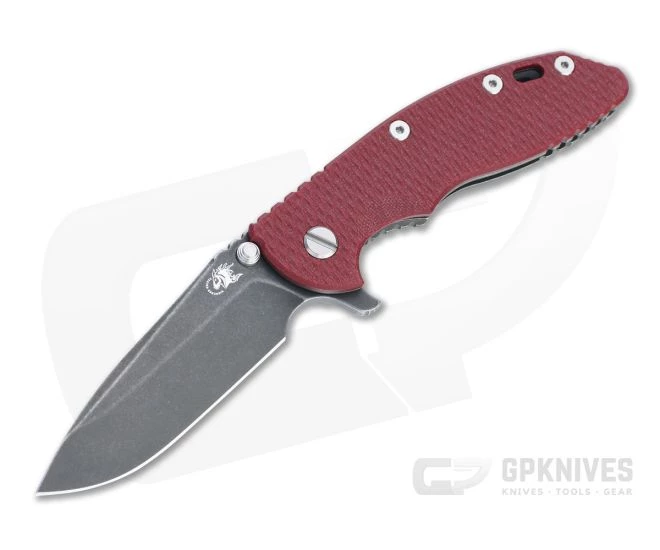 Hinderer XM-18 3.5" Spear Point 20CV Red G10 Battle Black DLC Tri-Way Flipper 1282 3 Hinderer XM-18 3.5" Spear Point 20CV Red G10 Battle Black DLC Tri-Way Flipper 1282