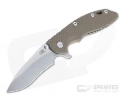 Hinderer XM-18 3.5" Recurve 20CV FDE G10 Bronze Stonewashed Tri-Way Flipper 1290