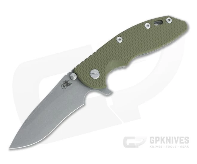 Hinderer XM-18 3.5" Recurve 20CV OD Green G10 Working Finish Tri-Way Flipper 1294 3 Hinderer XM-18 3.5" Recurve 20CV OD Green G10 Working Finish Tri-Way Flipper 1294