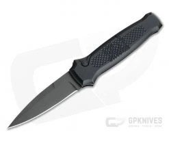 Piranha P12 Prowler Tactical PVD 154CM Black Button Lock Automatic