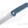 QSP Knives Penguin Sheepsfoot Satin D2 Blue Micarta Liner Lock Folder -EDC (Every Day Carry) Shop 130 h 1