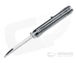 QSP Knives Penguin Sheepsfoot Satin D2 Black Micarta Liner Lock Folder -EDC (Every Day Carry) Shop 130 i 3