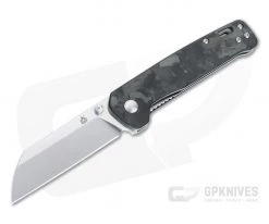 QSP Knives Penguin Sheepsfoot Satin D2 Shred Carbon Fiber/G10 Liner Lock Folder