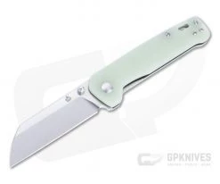 QSP Knives Penguin Sheepsfoot Satin D2 Jade G10 Liner Lock Folder