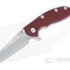Hinderer XM-18 3" Wharncliffe 20CV Red G10 Stonewashed Blue Tri-Way Pivot Flipper 1309 -EDC (Every Day Carry) Shop 1309 1 1
