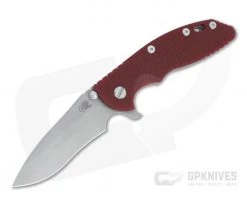 Hinderer XM-18 3.5" Recurve 20CV Red G10 Working Finish Tri-Way Flipper 1319