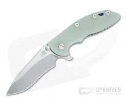 Hinderer XM-18 3.5" Recurve 20CV Jade G10 Stonewashed Blue Tri-Way Flipper 1321