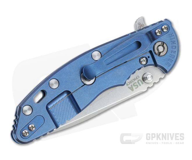 Hinderer XM-18 3.5" Recurve 20CV Jade G10 Stonewashed Blue Tri-Way Flipper 1321 4 Hinderer XM-18 3.5" Recurve 20CV Jade G10 Stonewashed Blue Tri-Way Flipper 1321 - Image 2