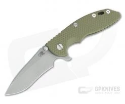 Hinderer XM-18 3.5" Recurve 20CV OD Green G10 Battle Bronze Tri-Way Flipper 1324