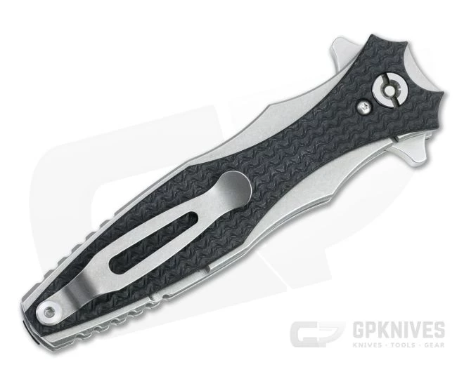 Hinderer Maximus Flipper Bayonet Stonewashed 20CV Black G10 Tri-Way Folder 1350 4 Hinderer Maximus Flipper Bayonet Stonewashed 20CV Black G10 Tri-Way Folder 1350 - Image 2