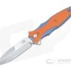 Hinderer Maximus Flipper Bayonet Stonewashed 20CV Orange G10 Blue Tri-Way Folder 1352 -EDC (Every Day Carry) Shop 1352 1 1