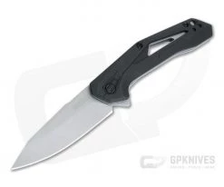 Kershaw Airlock Stonewashed Reverse Tanto Black GFN Assisted Liner Lock Flipper 1385