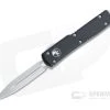 Microtech UTX-70 D/E Stonewashed Standard Double Edge Black OTF Automatic 147-10 -EDC (Every Day Carry) Shop 147 10 m390 1
