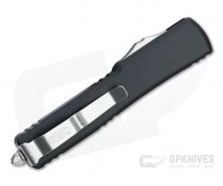 Microtech UTX-70 D/E Stonewashed Standard Double Edge Black OTF Automatic 147-10 -EDC (Every Day Carry) Shop 147 10 m390 2