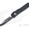 Microtech UTX-70 S/E Tactical Black M390 Drop Point OTF Automatic Knife 148-1T -EDC (Every Day Carry) Shop 148 1t m390 1