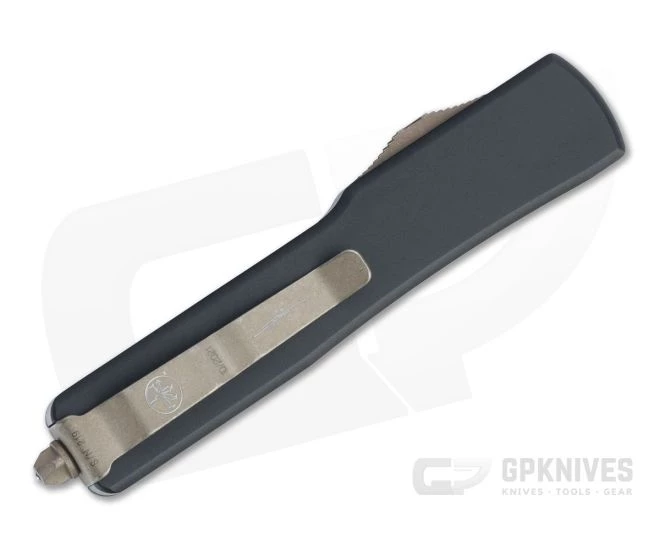 Microtech UTX-70 T/E Bronze Apocalyptic M390 Tanto Carbon Fiber Top OTF Automatic Knife 149-13APCFS 4 Microtech UTX-70 T/E Bronze Apocalyptic M390 Tanto Carbon Fiber Top OTF Automatic Knife 149-13APCFS - Image 2