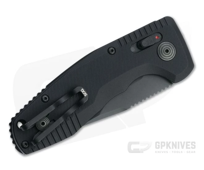 SOG TAC AU Compact Ca Special Tanto Blackout D2 AU-XR Lock Automatic Folder 15-38-14-57 4 SOG TAC AU Compact Ca Special Tanto Blackout D2 AU-XR Lock Automatic Folder 15-38-14-57 - Image 2