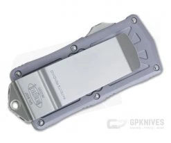 Microtech Exocet Gray Handle Stonewashed 204P Plain Double Edge CA Legal OTF Auto 157-10GY 8 Microtech Exocet Gray Handle Stonewashed 204P Plain Double Edge CA Legal OTF Auto 157-10GY -EDC (Every Day Carry) Shop 157 10gy 204p 2