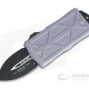 Microtech Exocet Gray Aluminum Black 204P Double Edge CA Legal OTF Automatic 157-1GY -EDC (Every Day Carry) Shop 157 1gy 204p 1