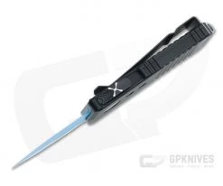 Microtech Exocet Jedi Knight Blue Double Edge Black CA Legal OTF Automatic 157-1JK -EDC (Every Day Carry) Shop 157 1jk 3