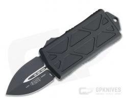 Microtech Exocet Tactical Standard Double Edge Black CA Legal OTF Automatic 157-1T