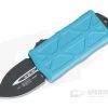 Microtech Exocet Turquoise Handle Black Plain Double Edge CA Legal OTF Auto 157-1TQ-204P -EDC (Every Day Carry) Shop 157 1tq 204p