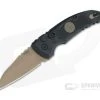 Hogue SIG A01 MicroSwitch FDE Wharncliffe Black G10 Emperor Scorpion Button Lock Automatic 16100 -EDC (Every Day Carry) Shop 16100 1