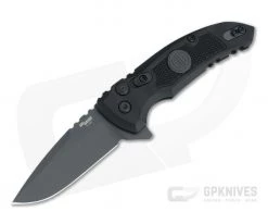 Hogue SIG X1 MicroFlip Gray Cerakote Drop Point Black G10 Legion Button Lock Flipper 16172