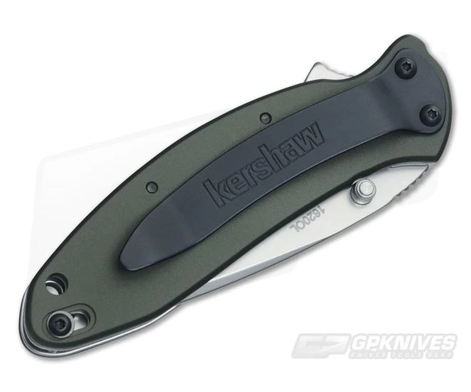 Kershaw Scallion Olive Drab Assisted Flipper 1620OL 4 Kershaw Scallion Olive Drab Assisted Flipper 1620OL - Image 2