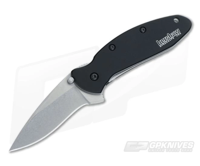Kershaw Scallion Stonewash Black Handle 1620SWBLK 3 Kershaw Scallion Stonewash Black Handle 1620SWBLK