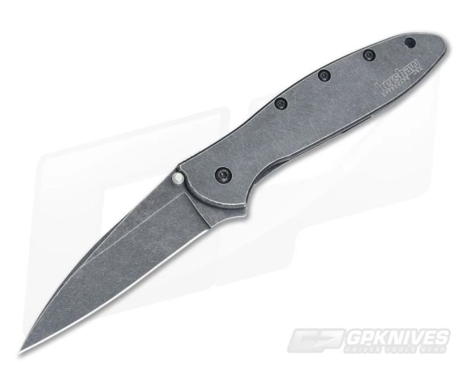 Kershaw Leek BlackWash Assisted Flipper 1660BLKW 3 Kershaw Leek BlackWash Assisted Flipper 1660BLKW