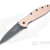 Kershaw Knives Leek Blackwash CPM-154 Raw Copper Assisted Flipper 1660CUBW -EDC (Every Day Carry) Shop 1660cubw 1