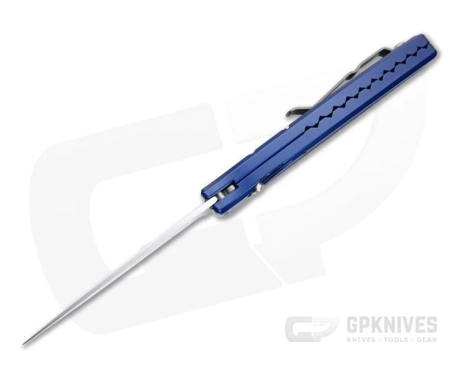 Piranha P16 DNA Mirror S30V Blue Slim Button Lock Automatic 5 Piranha P16 DNA Mirror S30V Blue Slim Button Lock Automatic - Image 3