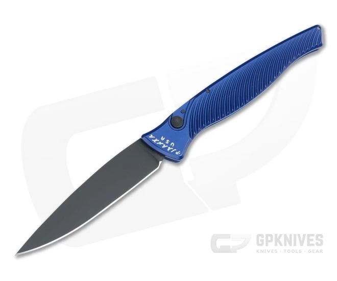 Piranha P16 DNA Tactical PVD S30V Blue Slim Button Lock Automatic 3 Piranha P16 DNA Tactical PVD S30V Blue Slim Button Lock Automatic