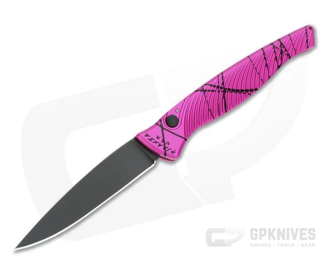 Piranha P16 DNA Tactical PVD S30V Hot Pink Slim Button Lock Automatic 3 Piranha P16 DNA Tactical PVD S30V Hot Pink Slim Button Lock Automatic