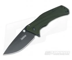Kershaw Knockout Olive Handle Black Blade 1870OLBLK