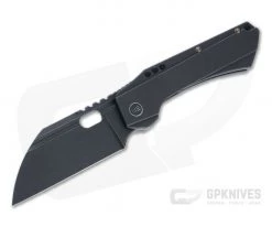 WE Knives Roxi 3 Black Stonewashed S35VN Titanium Front Flipper WE19072-2